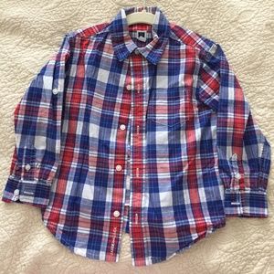 Boys Long Sleeve Button Down Shirt Size 3